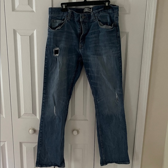 True Craft Men's Straight Blue Jeans - Picture 1 of 6